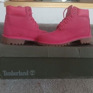 Pink Timberland Size 1 Boots New